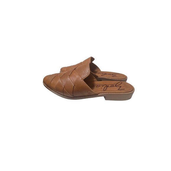 Zodiac Womens Slip-On Woven Leather Mules Size 9 Tan NWOT - Picture 1 of 7